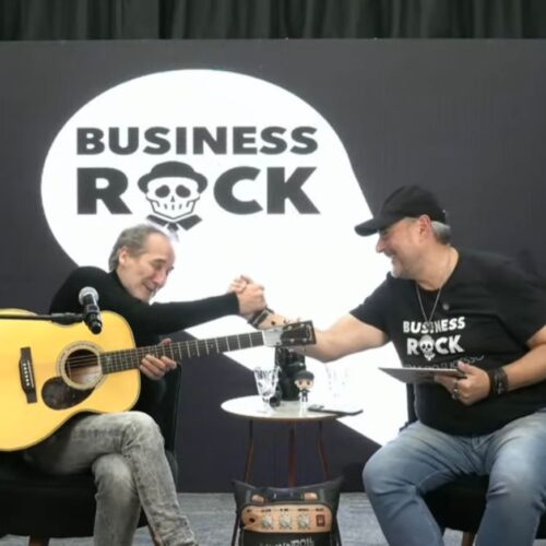 Sandrão entrevista Kiko Zambianchi no podcast Business Rock