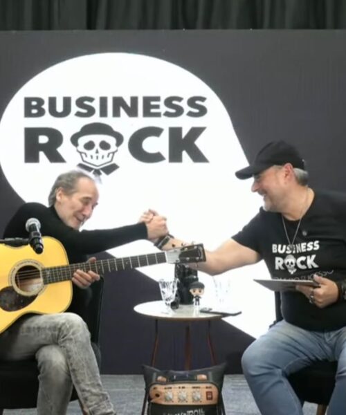 Sandrão entrevista Kiko Zambianchi no podcast Business Rock