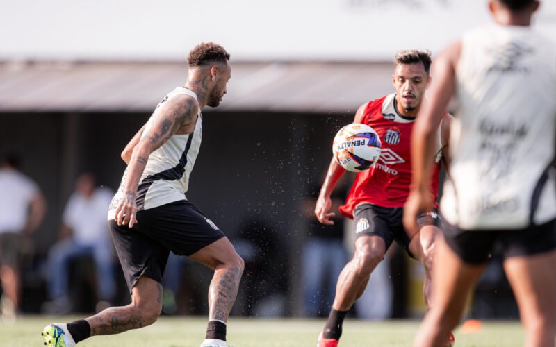 Imagens exclusivas do treino do Santos são divulgadas pela Gazeta Esportiva hoje