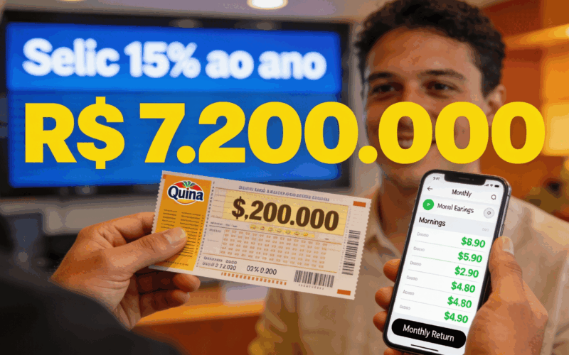 Saldo de R$ 7,2 milhões na poupança: saiba quanto rende ao mês a Quina acumulada
