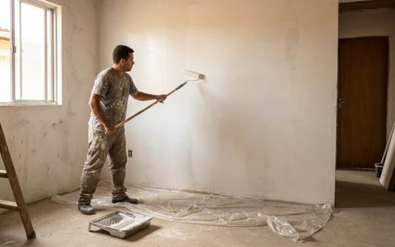 Valor da pintura de uma casa de 80 m² em 2026: uma análise econômica