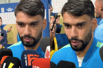 Paquetá celebra amizade com Vini após partida da Seleção Brasileira