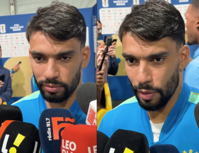 Paquetá celebra amizade com Vini após partida da Seleção Brasileira