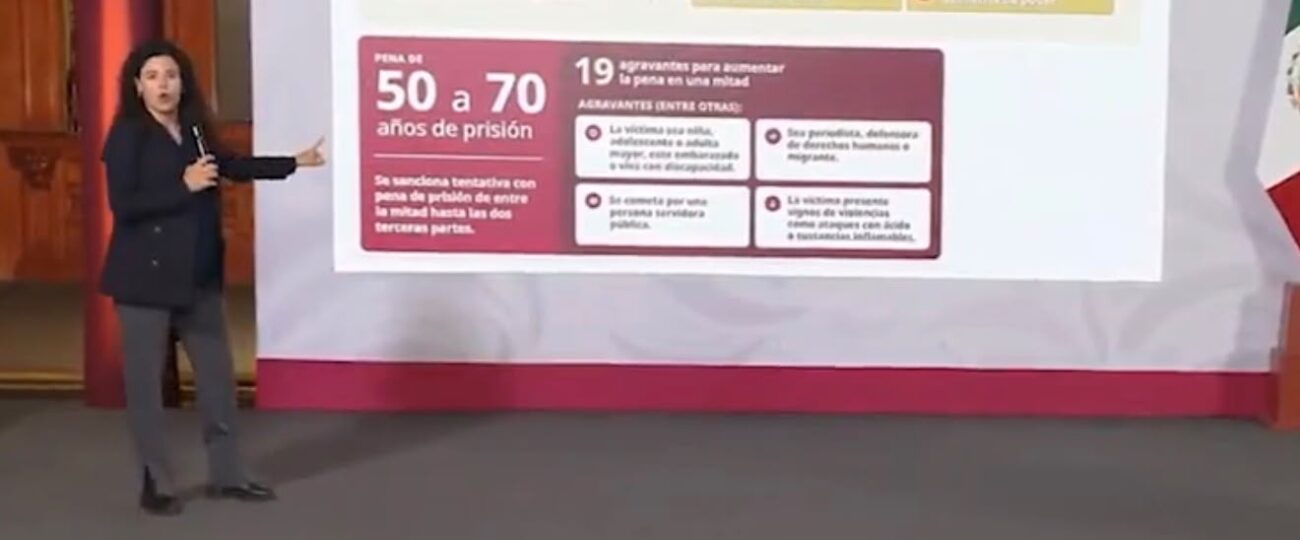 México propõe legislação que estabelece pena de até 70 anos para feminicídio