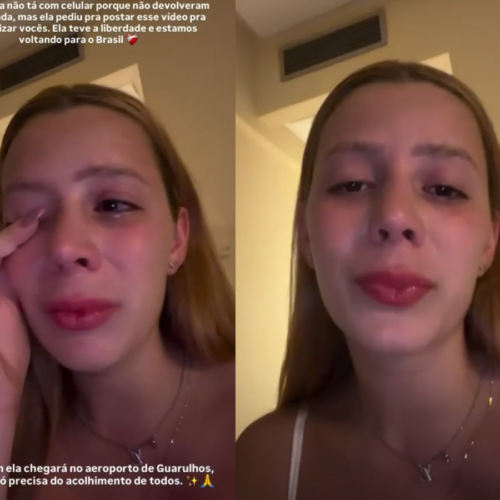 Malévola Alves desaba em lágrimas após detenção no Egito: “Sinto-me extremamente humilhada