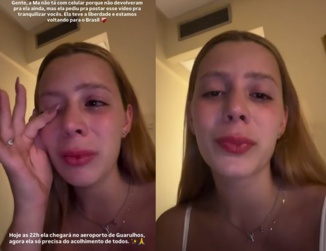 Malévola Alves desaba em lágrimas após detenção no Egito: “Sinto-me extremamente humilhada